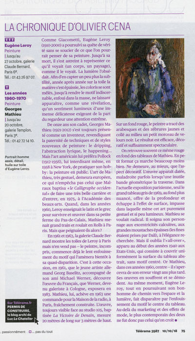 leroy telerama oct 2018