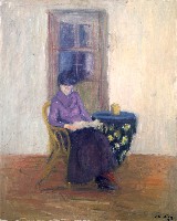 Madame Truphémus à la lecture