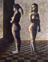 Dos desnudos frente a ma ventana