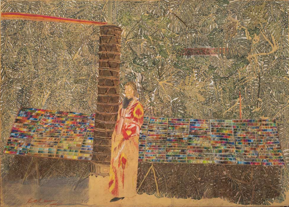 Sam SZAFRAN Sans titre 2019 Aquarelle et pastel sur carton 995 x 1395 cm bis