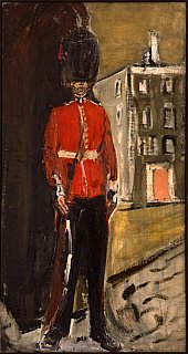 "Guard à Londres", 1255 x 665c m. 1955. Huile sur toile - VARLIN