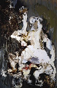 Implosion VI, 2004. Peinture sur toile. 200 x 160 cm - REBEYROLLE