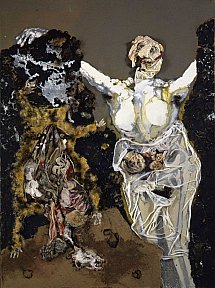 Véronique II, Splendeur de la vérité, 1994. Peinture sur toile. 248 x 175 cm - REBEYROLLE