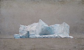 "Iceberg VI", 30 x 50 cm. 2014. Huile sur toile contrecollée sur bois - morenomeyerhoff
