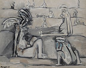 Sans titre, 1955. Huile sur toile. 65 x 81 cm - maryan