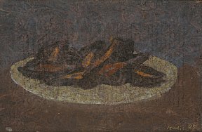 "Moules", 26 x 40 cm. 1985. Technique mixte - MUSIC