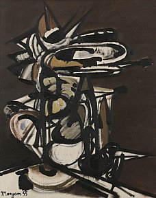 Sans titre, 1955. Huile sur toile. 81 x 65 cm - maryan