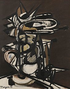 Sans titre, 1955. Huile sur toile. 81 x 65 cm - maryan