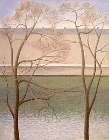 "Seine en hiver" 92 x 73 cm. 1972. Huile sur toile - VALLS