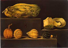 " Papayes et calabacines ", 38 x 54 cm. 1981 - 1982. Huile sur toile - iriarte
