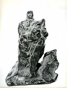 "Elément n°2 de la foule. 14 x 11 x 9 cm. 1964. Bronze - mason