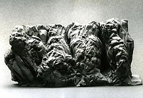"Etude de foule", 12 x 23 x 9 cm. 1963. Bronze - mason