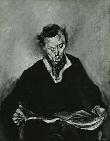 "Jeune homme lisant", 92 x 72 cm. 1966.
Huile - VALLORZ